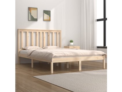 Rám postele masivní borovice 135 x 190 cm Double 3103818