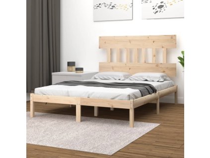 Rám postele masivní dřevo 150 x 200 cm King Size 3104743