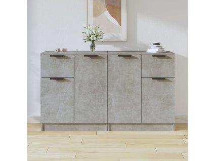 Příborníky 2 ks betonově šedé 60 x 30 x 70 cm kompozitní dřevo 3115815