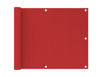 Balkónová zástěna červená 75 x 300 cm HDPE 311004