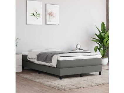 Rám postele s boxspringem tmavě šedá 120 x 200 cm textil 3120501