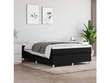 Rám postele s boxspringem černý 140 x 190 cm textil 3120955