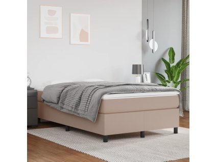 Rám postele s boxspringem cappuccino 120x200 cm umělá kůže 3121040