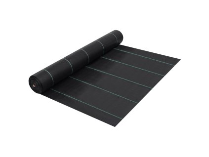 Mulčovací textilie proti plevelu a kořenům černá 2 x 25 m PP 313066