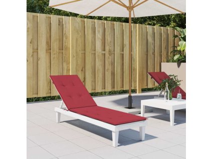 Poduška na polohovací židli vínová (75+105) x 50 x 4 cm 314182