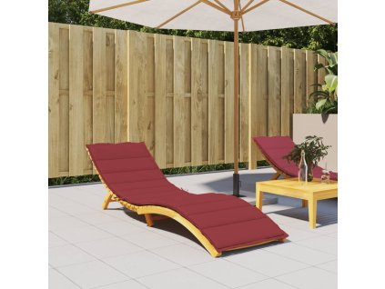 Poduška na lehátko vínová 200 x 60 x 3 cm oxfordská látka 314212