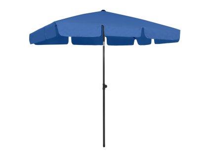 Plážový slunečník azurově modrý 200 x 125 cm 314734