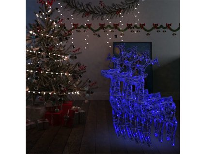 Vánoční sobi 3 ks 60 x 16 x 100 cm akryl 3154367