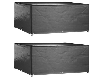 Plachty na zahradní nábytek 2 ks 16 oček 205x205x90 cm čtverec 3155350