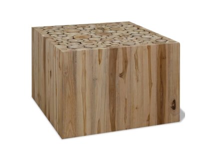 Konferenční stolek, pravý teak, 50x50x35 cm 244555