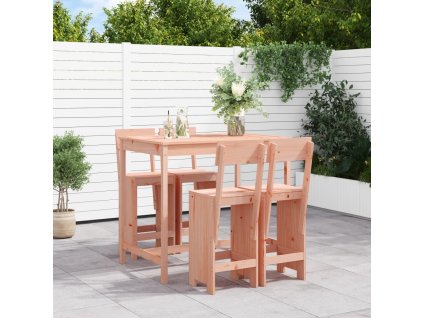 5dílný zahradní barový set masivní dřevo douglasky 3157810