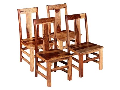 Jídelní židle 4 ks masivní dřevo 274763