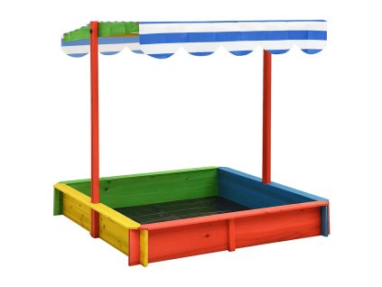 Pískoviště s nastavitelnou stříškou jedle vícebarevné UV 50 316475