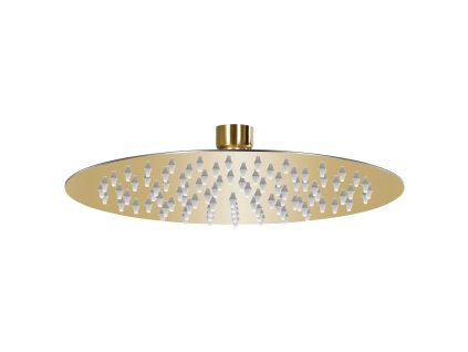 Dešťová sprchová hlavice nerezová ocel 20 cm kulatá zlatá 147703