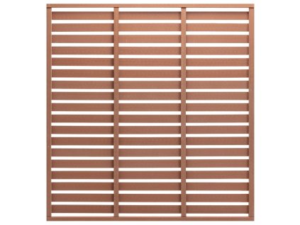 Plotový dílec WPC 180 x 180 cm hnědý 318109