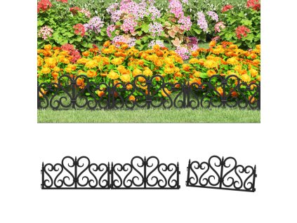 Travní lem 17 ks černý 10 m PP 318301