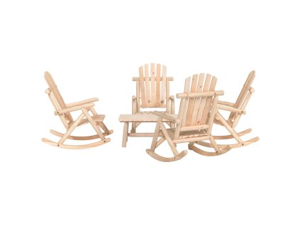 5dílná sada zahradního nábytku masivní smrkové dřevo 3185531