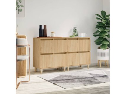 Příborníky 2 ks dub sonoma 60 x 35 x 70 cm kompozitní dřevo 3185754