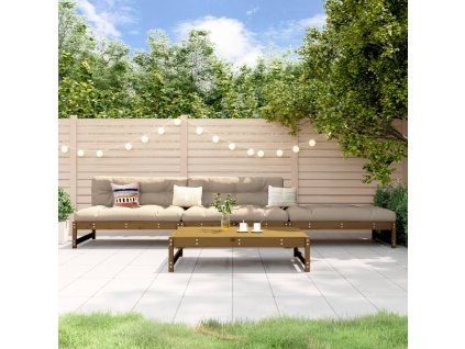 4dílná zahradní sedací souprava medově hnědá masivní borovice 3186595