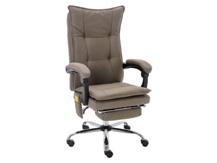 Masážní kancelářská židle taupe textil 20373