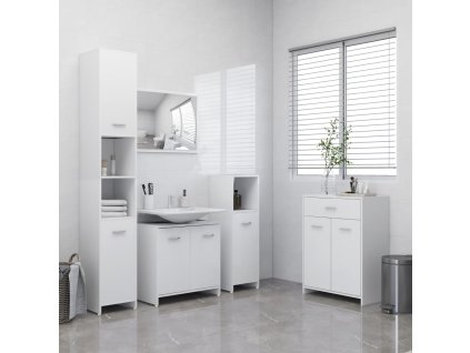 4dílný set koupelnového nábytku bílý 3071711