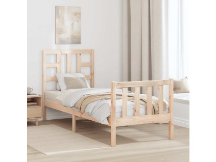 Rám postele s čelem Small Single masivní dřevo 3191931