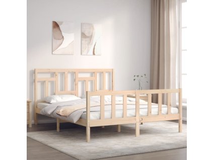 Postel bez matrace 160 x 200 cm masivní borovice 3193151