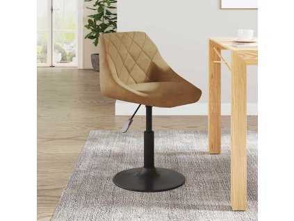 Jídelní židle hnědá samet 3088811