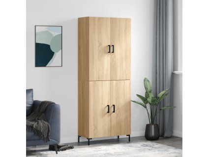 Skříň highboard dub sonoma 69,5 x 34 x 180 cm kompozitní dřevo 3195678