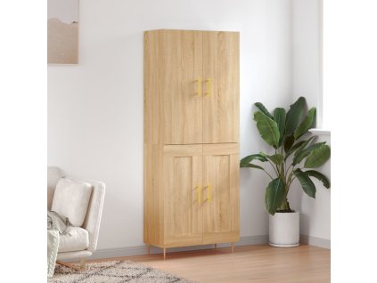 Skříň highboard dub sonoma 69,5 x 34 x 180 cm kompozitní dřevo 3195782
