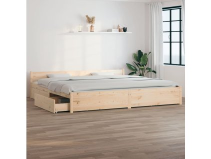 Rám postele se zásuvkami 200 x 200 cm 3103579