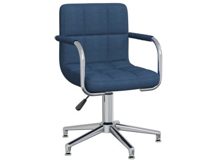 Otočná jídelní židle modrá textil 3088066