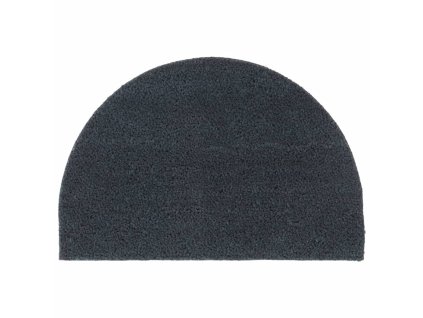 Rohožka před dveře tmavě šedá půlkruh 40x60 cm kokosové vlákno 155586