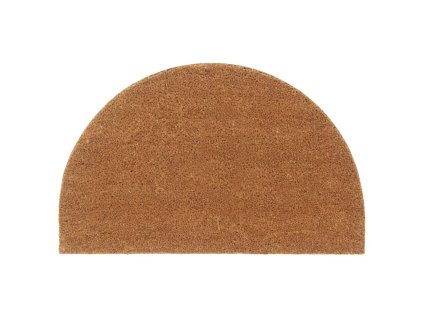 Rohožka před dveře přírodní půlkruhová 50x80 cm kokosové vlákno 155562
