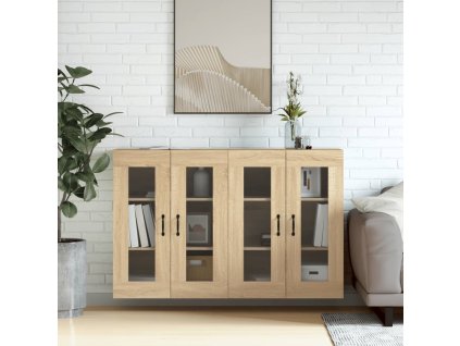 Nástěnné skříňky 2 ks dub sonoma kompozitní dřevo 3197907