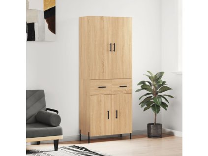 Skříň highboard dub sonoma 69,5 x 34 x 180 cm kompozitní dřevo 3198156