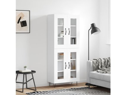 Skříň highboard bílá 69,5 x 34 x 180 cm kompozitní dřevo 3198305