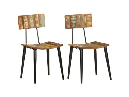 Jídelní židle 2 ks masivní recyklované dřevo 287901