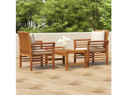 3dílná sada zahradního nábytku s poduškami masivní akácie 3120461