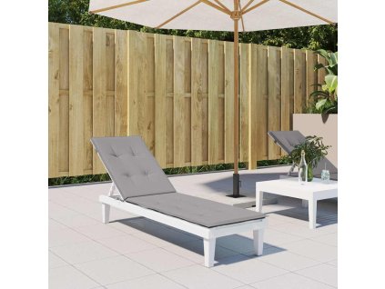 Poduška na polohovací židli šedá (75+105) x 50 x 4 cm 314174