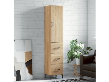 Skříň highboard dub sonoma 34,5 x 34 x 180 cm kompozitní dřevo 3198852