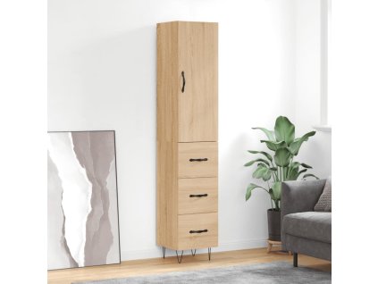 Skříň highboard dub sonoma 34,5 x 34 x 180 cm kompozitní dřevo 3198884
