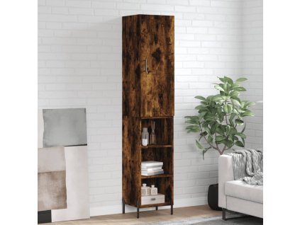 Skříň highboard kouřový dub 34,5 x 34 x 180 cm kompozitní dřevo 3198990