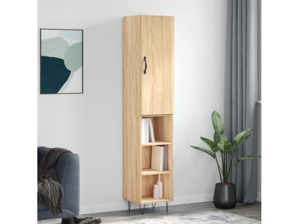 Skříň highboard dub sonoma 34,5 x 34 x 180 cm kompozitní dřevo 3199012