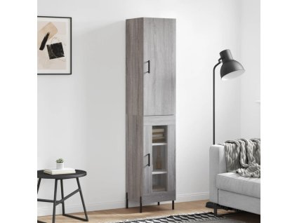 Skříň highboard šedá sonoma 34,5 x 34 x 180 cm kompozitní dřevo 3199055