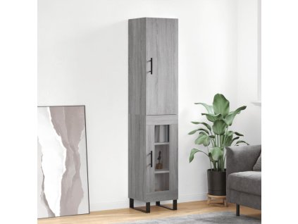 Skříň highboard šedá sonoma 34,5 x 34 x 180 cm kompozitní dřevo 3199071