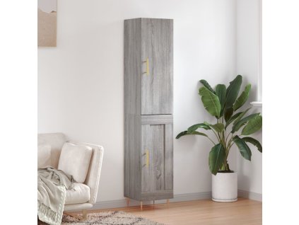 Skříň highboard šedá sonoma 34,5 x 34 x 180 cm kompozitní dřevo 3199103
