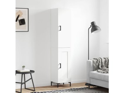 Skříň highboard bílá 34,5 x 34 x 180 cm kompozitní dřevo 3199105