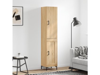 Skříň highboard dub sonoma 34,5 x 34 x 180 cm kompozitní dřevo 3199108