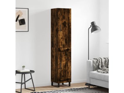 Skříň highboard kouřový dub 34,5 x 34 x 180 cm kompozitní dřevo 3199134